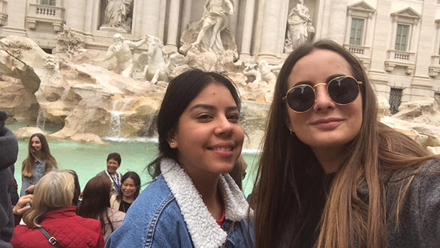 Celia Suñer y Jéssica Zúñiga alumnas dietética INTER realizando Erasmus + en Italia