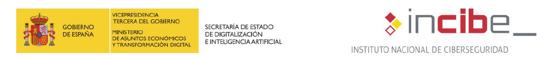 logotipo INCIBE y Gobierno de España