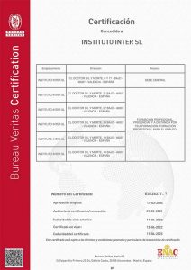 CERTIFICADO ISO9001 para Instituto INTER (2)